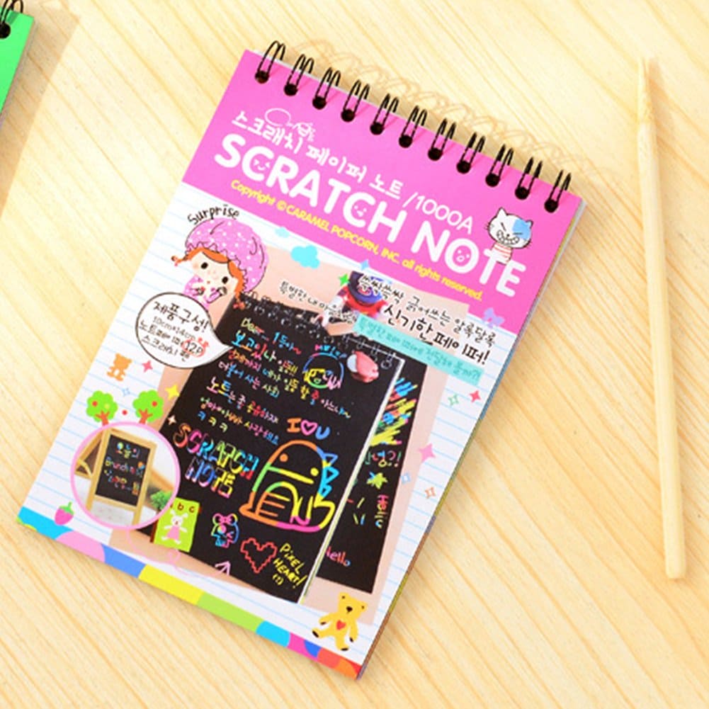 Children Graffiti Notebook, Black Page Magic Drawing Book, Painting Notepad for Kids, DIY Scratch Drawing Notes Paper, Graffiti Painting Coils Drawing Book, Color Scratch Art Mini Notes, Scraping Drawing Paper Children Graffiti Notebook, Black Page Magic Drawing Book, Painting Notepad for Kids, DIY Scratch Drawing Notes Paper, Graffiti Painting Coils Drawing Book, Color Scratch Art Mini Notes, Scraping Drawing Paper